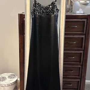 House of Harlow 1960 Satin Black Midi Dress size XS